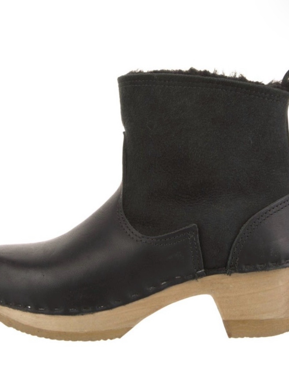 No.6 Shearling Leather Boots – Black, Size 38/7.5